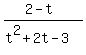 %282-t%29%2F%28t%5E2%2B2t-3%29