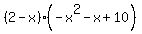 %282-x%29%28-x%5E2-x%2B10%29