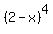 %282-x%29%5E4
