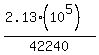 %282.13%2810%5E5%29%29%2F42240
