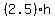 %282.5%29h