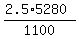 %282.5%2A5280%29%2F1100