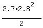 %282.7%2A2.8%5E2%29%2F2