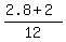 %282.8%2B2%29%2F12