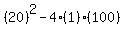 %2820%29%5E2-4%281%29%28100%29