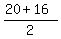 %2820%2B16%29%2F2