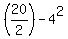 %2820%2F2%29-4%5E2%29