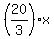 %2820%2F3%29x