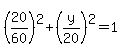 %2820%2F60%29%5E2%2B%28y%2F20%29%5E2=1