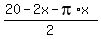 %2820-2x-pi%2Ax%29%2F2