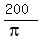 %28200%29%2F%28pi%29