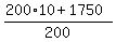 %28200%2A10+%2B+1750%29%2F200