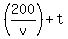 %28200%2Fv%29%2Bt