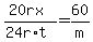 %2820rx%29%2F%2824r%2At%29=60%2Fm