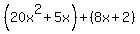 %2820x%5E2%2B5x%29%2B%288x%2B2%29