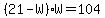 %2821-W%29W=104