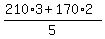 %28210%2A3%2B170%2A2%29%2F5