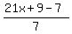 %2821x%2B9-7%29%2F7