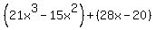 %2821x%5E3-15x%5E2%29%2B%2828x-20%29