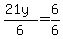 %2821y%29%2F6=+6%2F6