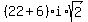 %2822%2B6%29i%2Asqrt%282%29