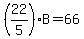 %2822%2F5%29B=66