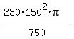 %28230%2A150%5E2%2Api%29%2F750