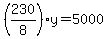 %28230%2F8%29y=5000