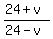 %2824%2Bv%29%2F%2824-v%29