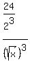 %2824%2F2%5E3%29%2F%28sqrt%28x%29%29%5E3