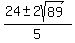 %2824+%2B-+2sqrt%2889%29%29%2F5+