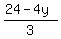 %2824+-+4y%29%2F3