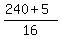 %28240%2B5%29%2F16