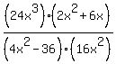%2824x%5E3%29%2F%284x%5E2-36%29+%2A+%282x%5E2%2B6x%29%2F%2816x%5E2%29