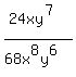%2824xy%5E7%29%2F%2868x%5E8y%5E6%29
