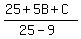 %2825%2B5B%2BC%29%2F%2825-9%29