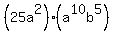 %2825a%5E2%29%28a%5E10b%5E5%29