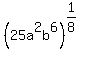 %2825a%5E2b%5E6%29%5E%281%2F8%29