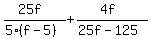 %2825f%29%2F%285%28f-5%29%29%2B%284f%29%2F%2825f-125%29