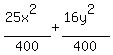 %2825x%5E2%29%2F400%2B%2816y%5E2%29%2F400