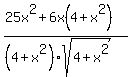 %2825x%5E2+%2B+6x%284%2Bx%5E2%29%29%2F%28%284%2Bx%5E2%29sqrt%284%2Bx%5E2%29%29