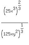 %2825x%5E3%29%5E%282%2F3%29+%2F+%28125xy%5E2%29%5E%281%2F3%29