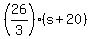 %2826%2F3%29%28s%2B20%29