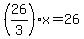 %2826%2F3%29%2Ax=26