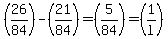 %2826%2F84%29-%2821%2F84%29+=+%285%2F84%29+=+%281%2Fl%29