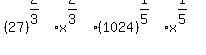 %2827%29%5E%282%2F3%29%2Ax%5E%282%2F3%29%2A%281024%29%5E%281%2F5%29%2Ax%5E%281%2F5%29