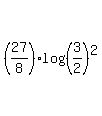 %2827%2F8%29log%28%283%2F2%29%5E2%29