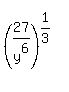 %2827%2Fy%5E6%29%5E%281%2F3%29