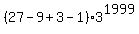 %2827-9%2B3-1%29%2A3%5E1999