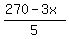 %28270-3x%29%2F5